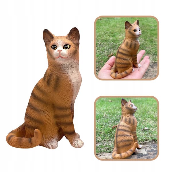 A PRECISE PLASTIC MODEL OF A CAT – A DECORATIVE ITEM AND EDUCATIONAL TOY