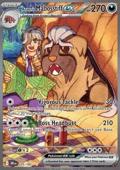 Pokemon Arven's Mabosstiff ex