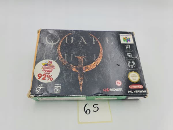 NINTENDO 64 QUAKE CARDBOARD BOX (PAL VERSION)
