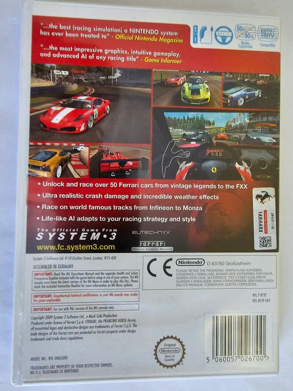 Ferrari Challenge Trofeo Pirelli Deluxe for Nintendo Wii