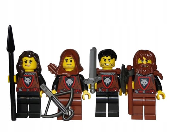 LEGO Castle – WOLFPACK Knight Figures – Wolf Knight, figure – 4-pack