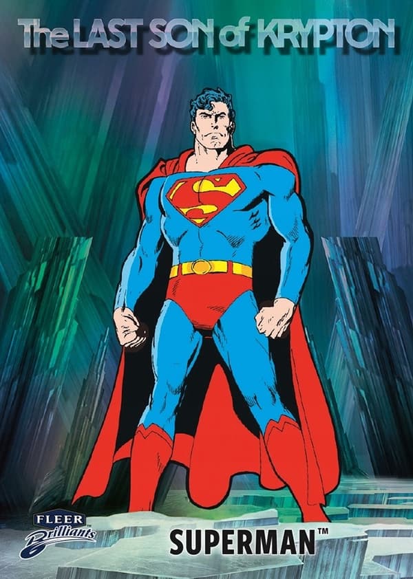 Superman 2025 Cards – Upper Deck Fleer Brilliant RETRO DC COMICS Mega Box