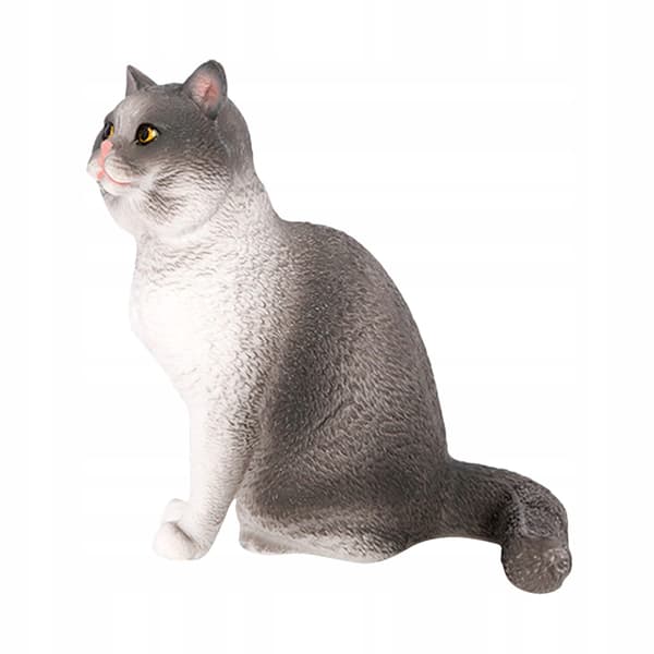 WHITE CAT STATUETTE – TABLE DECORATION: REALISM AND DURABILITY