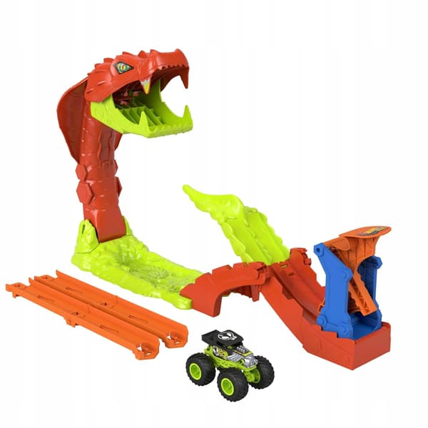 Hot Wheels Monster Trucks Mega Jump: Knockout the Snake Set 1:64