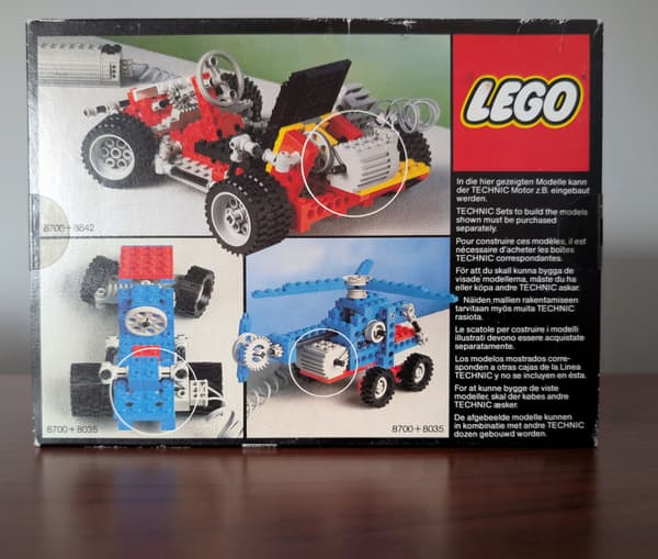 8700 LEGO Technic Motorised Set