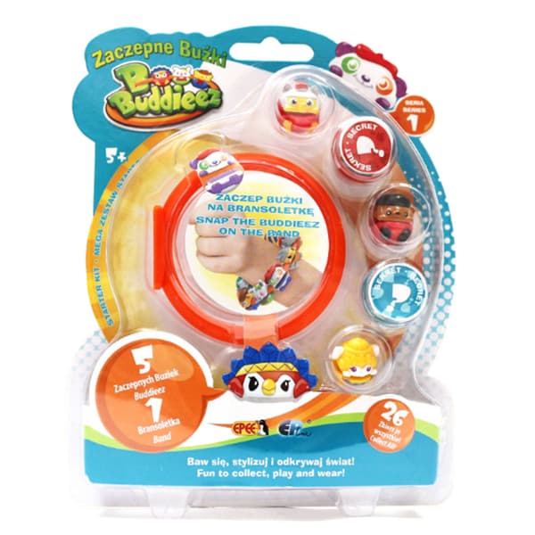 B-BUDDIEEZ CLIP-ON FACES MEGA STARTER SET 5+1
