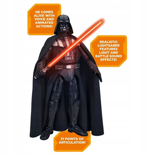 Interactive Lord Vader Figure, 30.5 cm, Star Wars: Rebels