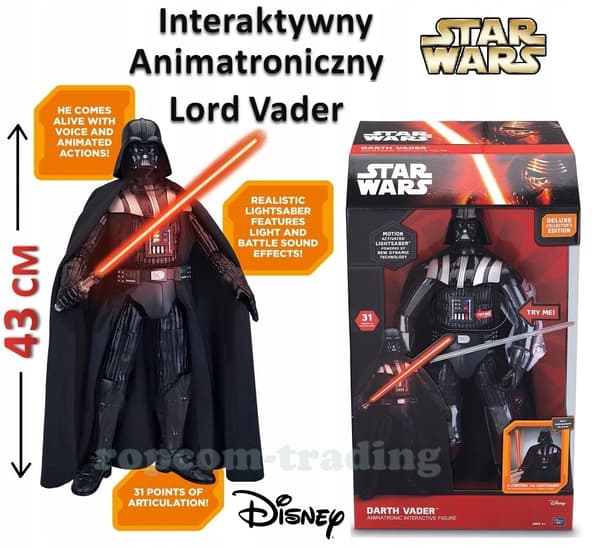 Interactive Lord Vader Figure, 30.5 cm, Star Wars: Rebels