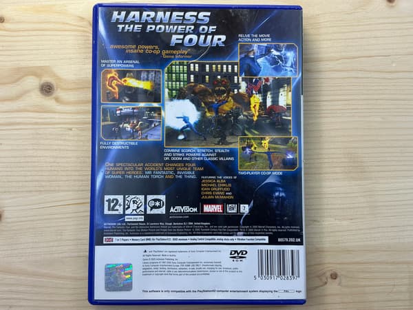 FANTASTIC FOUR 4 FANTASTIC FOUR – DB disc, complete set for PS2