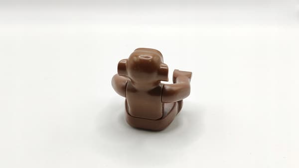Lego Duplo animal figurine: brown monkey