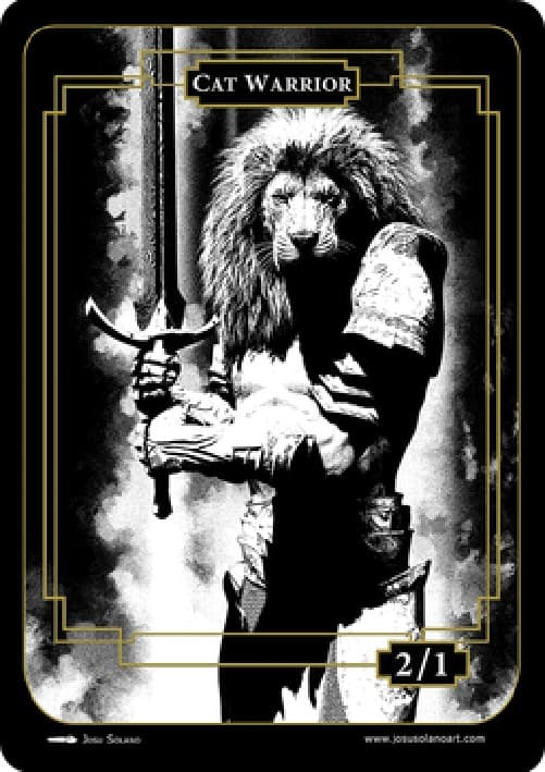 Magic: The Gathering Cat Warrior Token