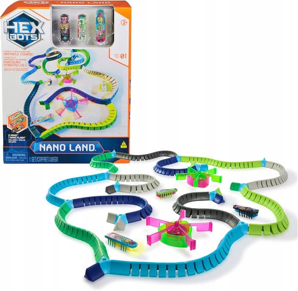 HEX BOTS NANO LAND STEM SET: 3 NANO ROBOTS