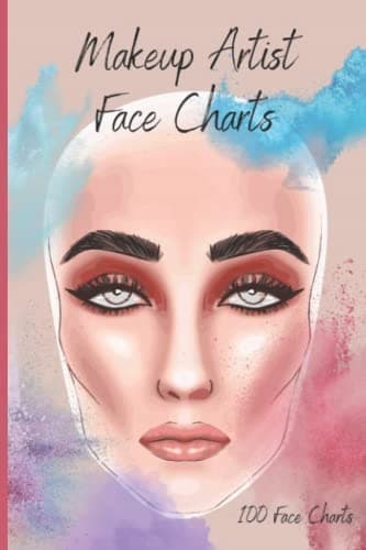 ., Silverthorne Designs Makeup Artist Face Chart Book: 100 Blank Makeup Face Charts