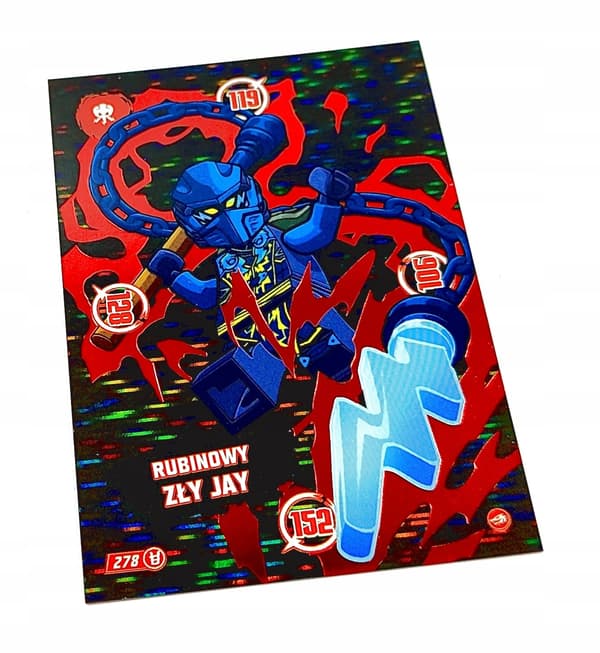 LEGO NINJAGO CARD 10: BLOODY MOON. NO. 278: RUBY EVIL JAY