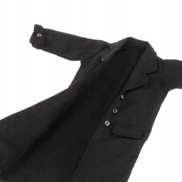 1/12 Scale Figure Doll Trench Coat and Overcoat for Action Figures – Black
