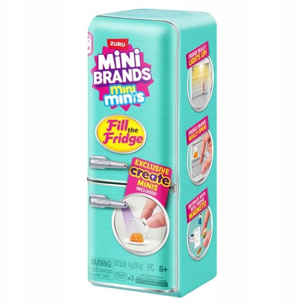 ZURU MINI BRANDS FILL THE FRIDGE – MINI FRIDGE SET 8+