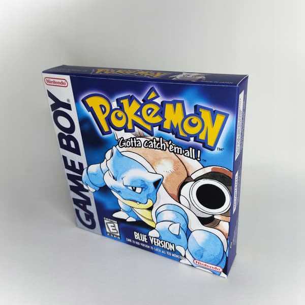 Pokémon Blue Game Boy Box + Cartridge