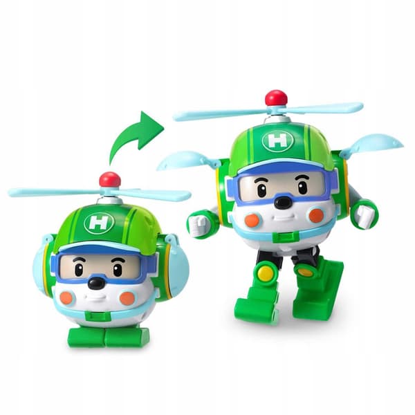 ROBOCAR POLI HELLY TRANSFORMING ROBOT VEHICLE 2-IN-1 FIGURINE
