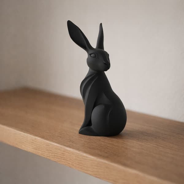 DECORATIVE LONG-EARED RABBIT TABLE ORNAMENT – AVAILABLE IN A WIDE RANGE OF COLOURS