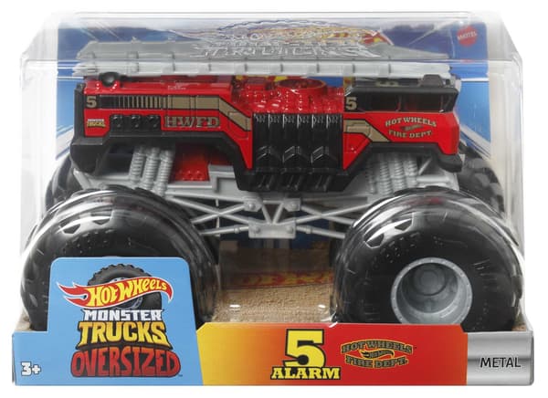 HNM77 HOT WHEELS MONSTER TRUCKS FIRE BRIGADE