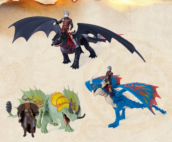 HOW TO TRAIN YOUR DEADLY NADDER AND ASTRID DRAGON FIGURES SET