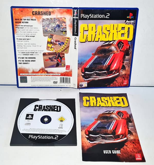 Crashed PS2 Game 3XA Disc – Very Good Condition