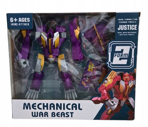 TOY: 2-in-1 Transformer Robot that transforms into a mechanical BESTIOBOT, 20 cm