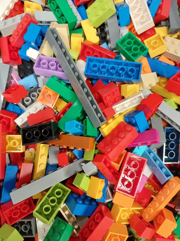 Original Lego building bricks, mixed pack, 500g (0.5 kg)