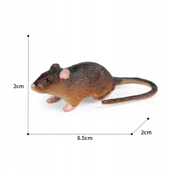 Realistic mouse model Sculptures Collectables Educational mice B-style toy