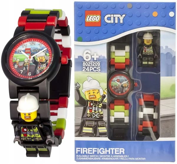 LEGO FIREFIGHTER children’s watch 8021209, adjustable strap, FIRE BRIGADE
