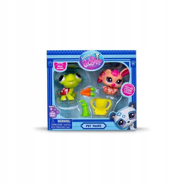 LITTLEST PET SHOP RELAY RUNNERS SET: TURTLE AND RABBIT 00587 S2