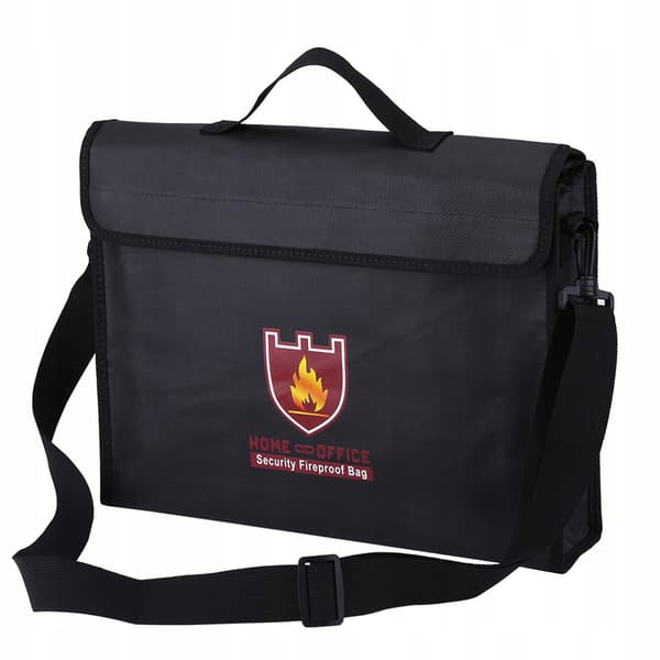 Double-sided fire-resistant bag for documents and cash, designed for LiPo batteries (38 *