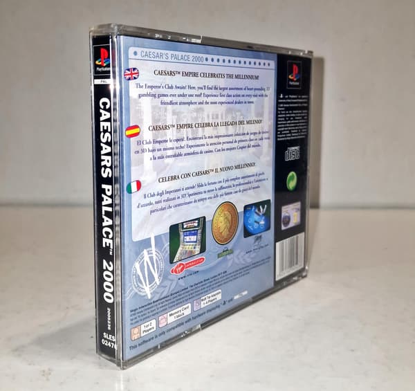 CAESARS PALACE 2000 PSX 3XA game – disc + manual