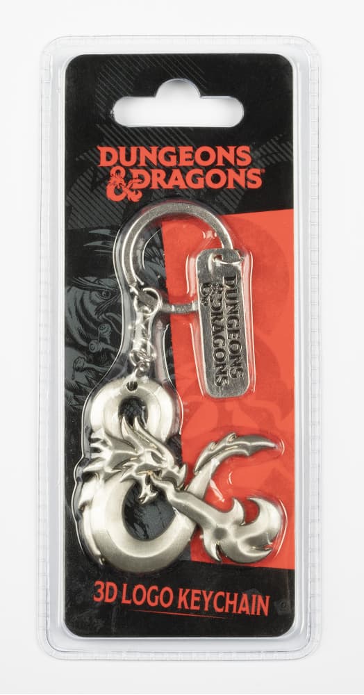 Dungeons & Dragons 3D Logo Keychain
