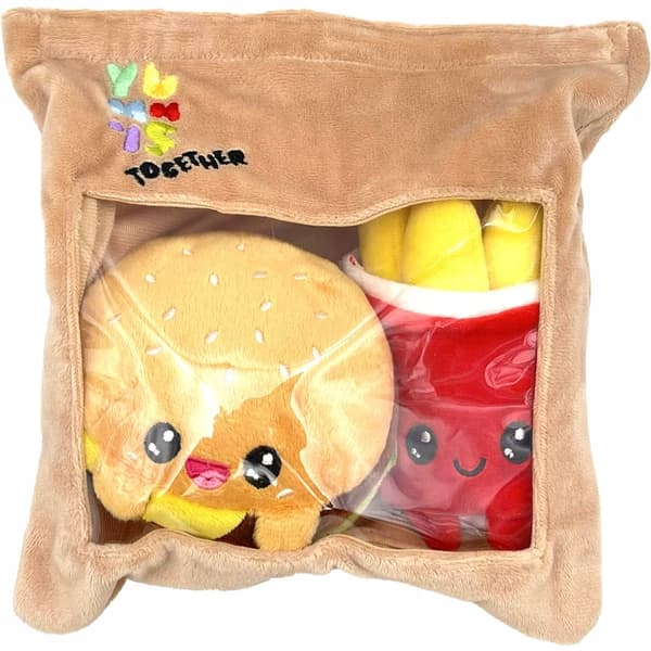 Yummies Joy Toy Standard Plush Burger and Chips