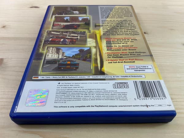 NOBLE RACING 2006 – disc in excellent condition – PS2 PREMIERE