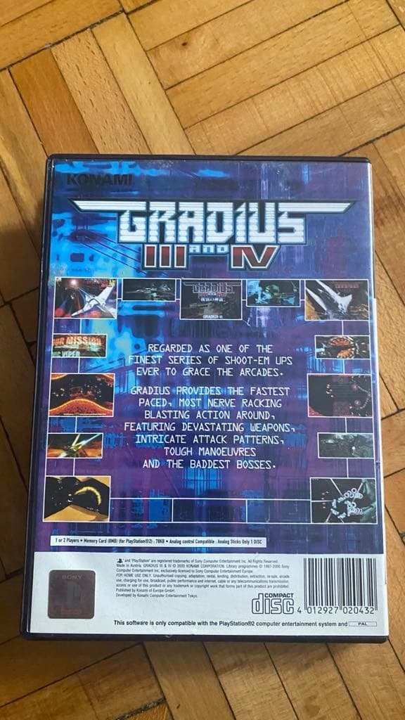 PS2 game Gradius III and IV - IDEAL - (PS2) - GAMESOFT