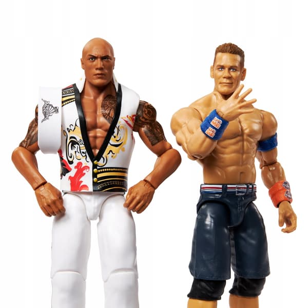 MATTEL WWE Main Event Showdown: The Rock (Final Boss) & John Cena Figures