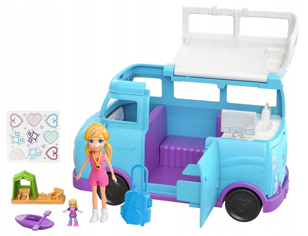 Polly Pocket Figures – Camping Campervan