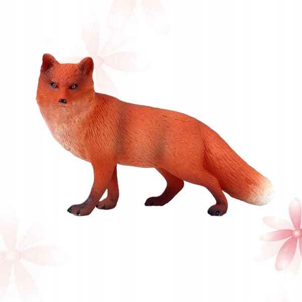 1 PC. DESK ORNAMENT – RED FOX FIGURINE – MODEL SIMULATION