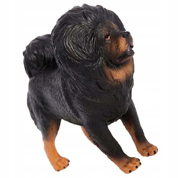 BLACK DECORATIVE PVC DOG MODEL – REALISTIC FIGURINE