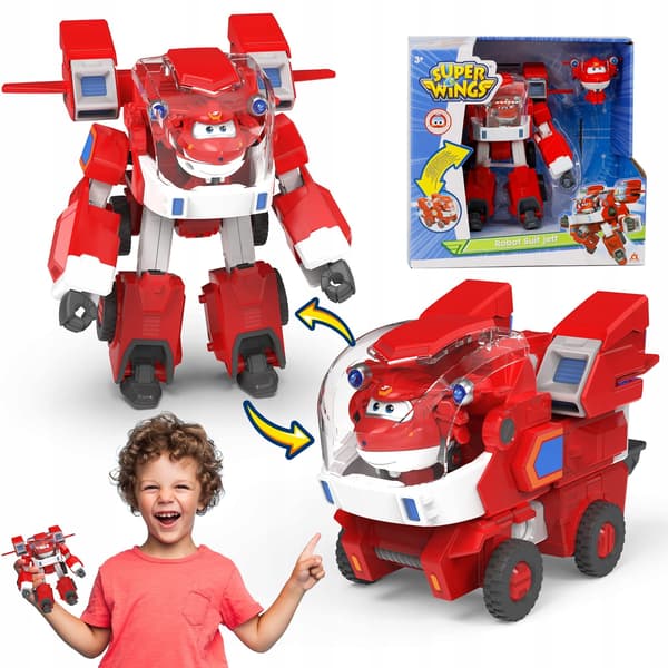 Auldey Super Wings Robot Jett EC750321 transformable vehicle with
