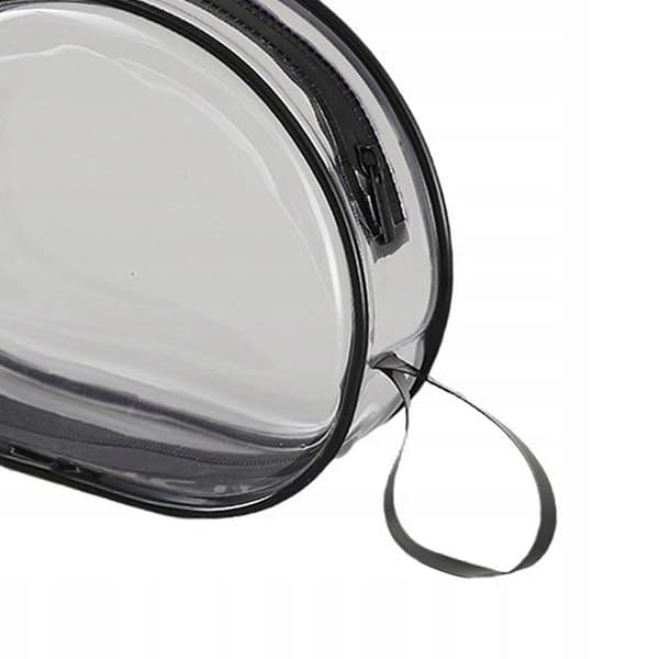 Clear PVC Figure Display Bag – Doll Display Case – Small Doll Bag – Black