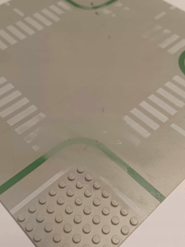 190A10. LEGO thin building plate 32x32, damaged, 2360