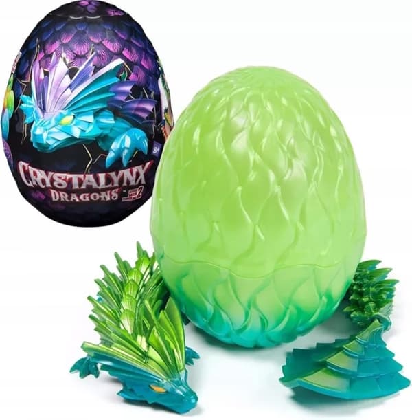 Crystalynx Dragons. Small collectable dragons by Spin Master, 120 x 85 mm