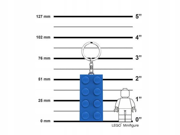 LEGO LED TORCH KEYRING – Blue Brick