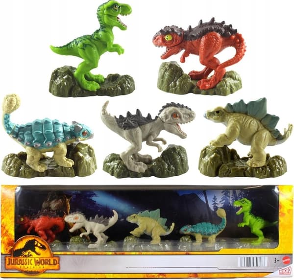 DINOSAURS Jurassic World Dominion Micro Collection FIGURE SET (5 pcs.) 3+