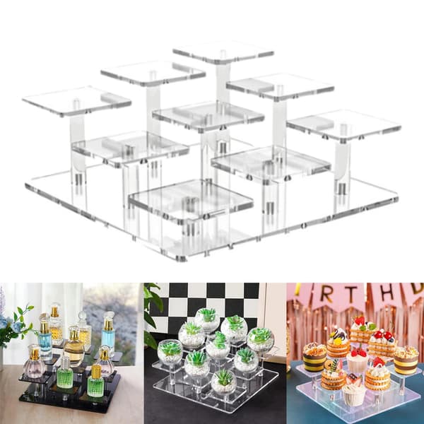 Acrylic display stand for collectables – Decoration and organiser – Clear