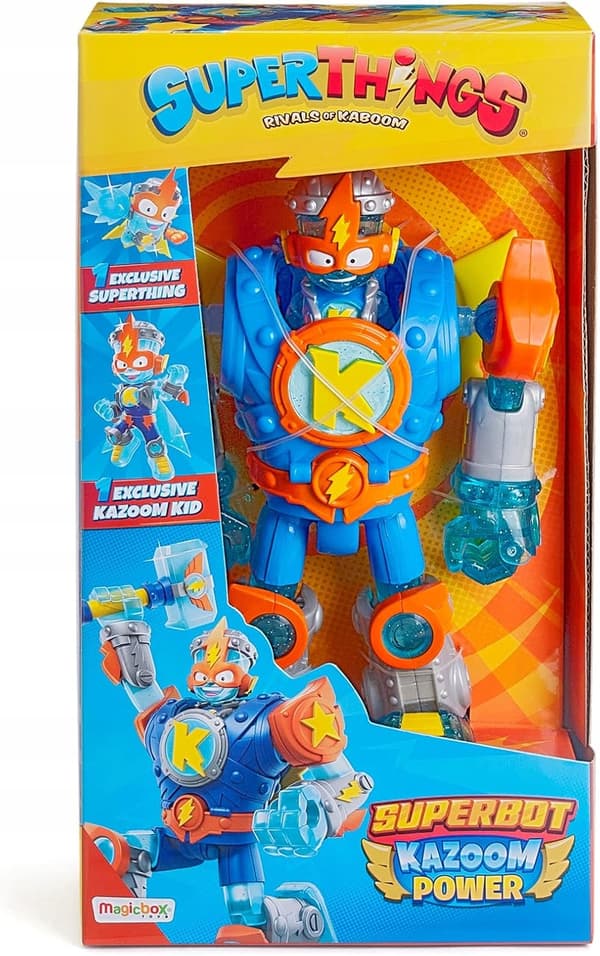 ARTICULATED ROBOT SET WITH FIGURES AND ACTION ACCESSORIES
