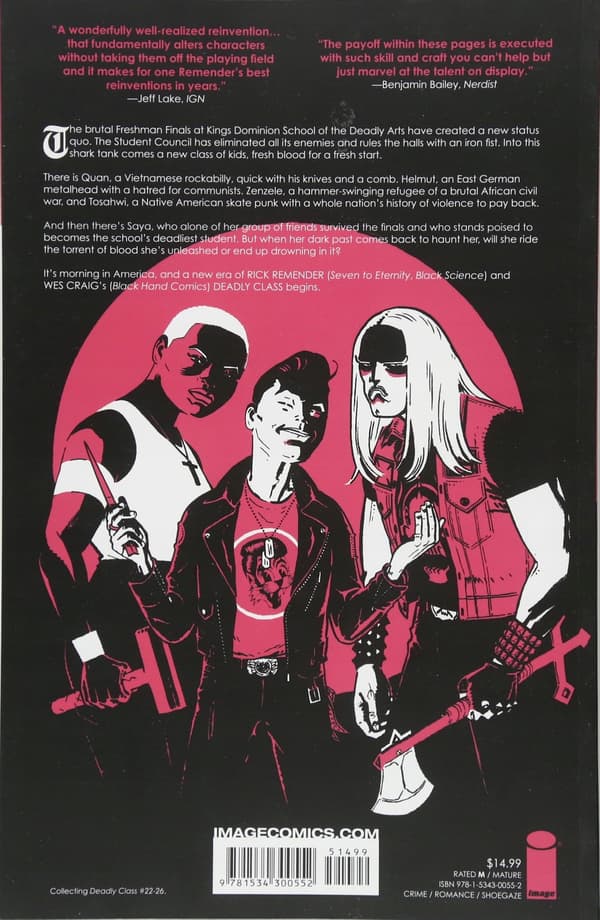 Deadly Class Volume 5: Carousel by Rick Remender